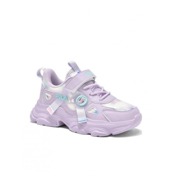FILA Musha 3 Memory Velcro Παιδικά Παπούτσια Casual σε Μωβ Χρώμα 3YF61003-800 purple