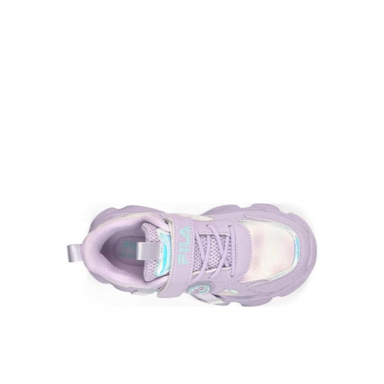 FILA Musha 3 Memory Velcro Παιδικά Παπούτσια Casual σε Μωβ Χρώμα 3YF61003-800 purple