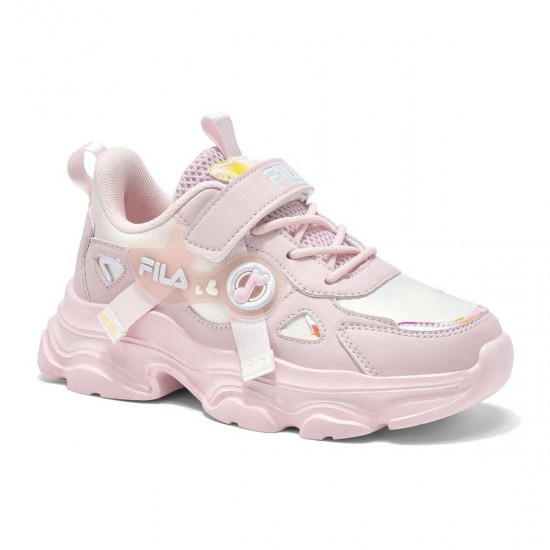 Fila Musha 3 Memory Velcro παιδικά αθλητικά παπούτσια για κορίτσια Ρόζ 7YF61003-900