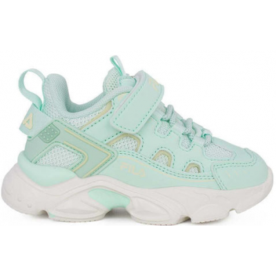 Fila Memory Spinel 3 V Παιδικά Sneakers Ανατομικά με Σκρατς Πράσινα 7YF33002-660