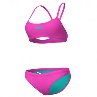 Arena Bikini Bandeau Solid Γυναικείο Μπικίνι 008818907 shocking pink-water Arena Bikini Bandeau Solid Γυναικείο Μπικίνι 008818907 shocking pink-water