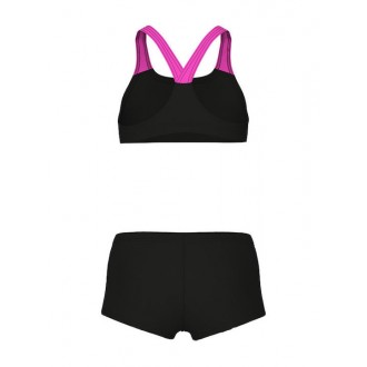 Arena BIKINI SOLID L GIRLS ΠΑΙΔΙΚΟ ΜΑΓΙΟ BLACK-SHOCKING PINK 010573-590