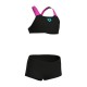 Arena BIKINI SOLID L GIRLS ΠΑΙΔΙΚΟ ΜΑΓΙΟ BLACK-SHOCKING PINK 010573-590