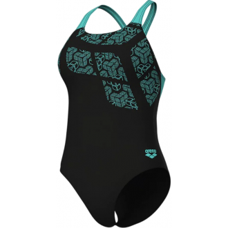 Arena Kikko Feel Costume Intero Da Donna Γυναικείο Μαγιό 010807580 Black-water Arena Kikko Feel Costume Intero Da Donna Γυναικείο Μαγιό 010807580 Black-water