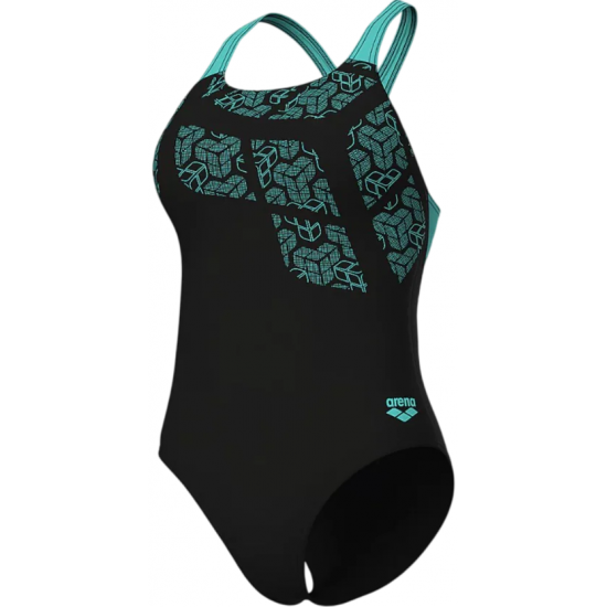 Arena Kikko Feel Costume Intero Da Donna Γυναικείο Μαγιό 010807580 Black-water Arena Kikko Feel Costume Intero Da Donna Γυναικείο Μαγιό 010807580 Black-water