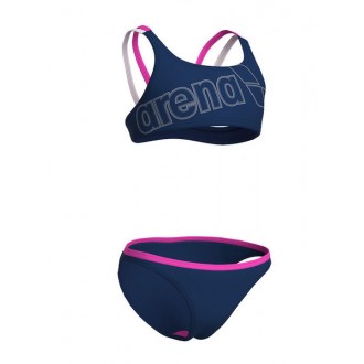 Arena Logo Παιδικό Μαγιό Σετ 010415590 navy-shocking pink-white