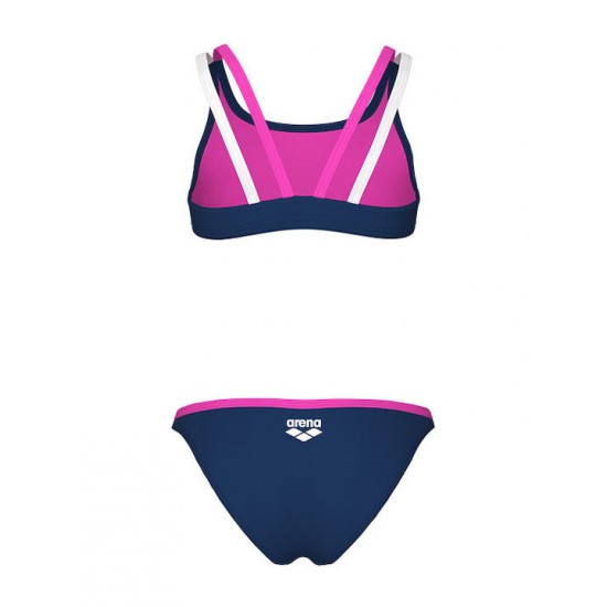 Arena Logo Παιδικό Μαγιό Σετ 010415590 navy-shocking pink-white