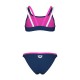 Arena Logo Παιδικό Μαγιό Σετ 010415590 navy-shocking pink-white