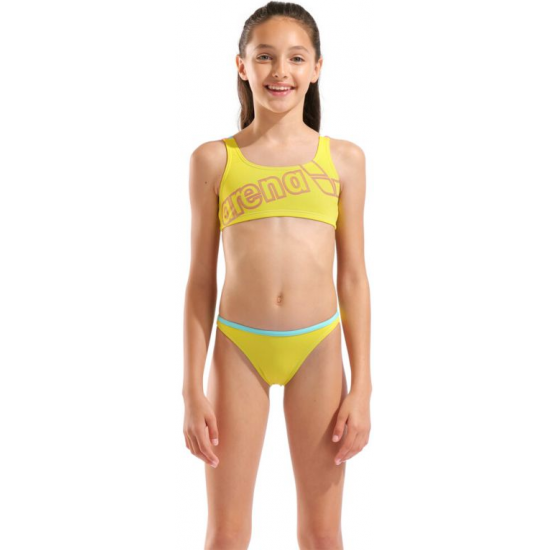 Arena Logo Swimsuit Two Pieces ΠΑΙΔΙΚΟ ΜΑΓΙΟ 010415380 yellow star-water-shocking pink Arena Logo Swimsuit Two Pieces ΠΑΙΔΙΚΟ ΜΑΓΙΟ 010415380 yellow star-water-shocking pink