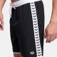 Arena Mens Team Stripe Bermuda Swimming Shorts 004298511 black-white-black Arena Mens Team Stripe Bermuda Swimming Shorts 004298511 black-white-black