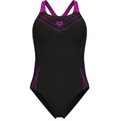 Arena Ολόσωμο Μαγιό 010803590 black-very fuchsia Arena Ολόσωμο Μαγιό 010803590 black-very fuchsia