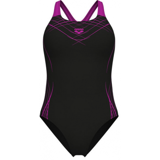Arena Ολόσωμο Μαγιό 010803590 black-very fuchsia Arena Ολόσωμο Μαγιό 010803590 black-very fuchsia