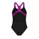 Arena Ολόσωμο Μαγιό 010803590 black-very fuchsia Arena Ολόσωμο Μαγιό 010803590 black-very fuchsia