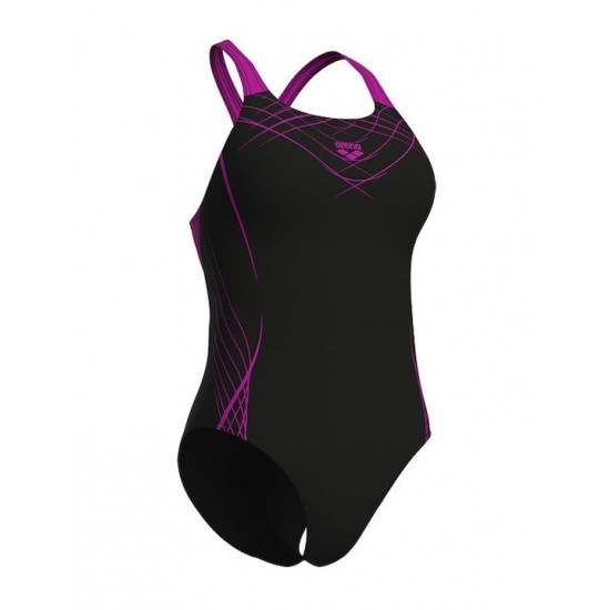 Arena Ολόσωμο Μαγιό 010803590 black-very fuchsia Arena Ολόσωμο Μαγιό 010803590 black-very fuchsia