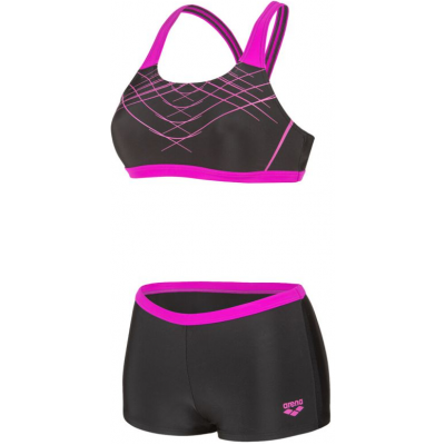 Arena Proposal Swimsuit Two Pieces Γυναικείο Μπικίνι 010804590 black-very fuchsia Arena Proposal Swimsuit Two Pieces Γυναικείο Μπικίνι 010804590 black-very fuchsia