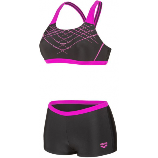 Arena Proposal Swimsuit Two Pieces Γυναικείο Μπικίνι 010804590 black-very fuchsia Arena Proposal Swimsuit Two Pieces Γυναικείο Μπικίνι 010804590 black-very fuchsia