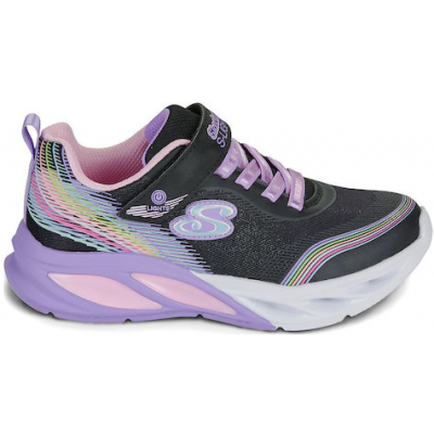 Skechers Cosmic Glow Παιδικά Sneakers με Σκρατς Μαύρα 303709L-BKMT Skechers Cosmic Glow Παιδικά Sneakers με Σκρατς Μαύρα 303709L-BKMT
