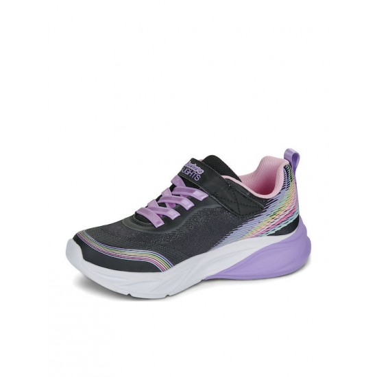 Skechers Cosmic Glow Παιδικά Sneakers με Σκρατς Μαύρα 303709L-BKMT Skechers Cosmic Glow Παιδικά Sneakers με Σκρατς Μαύρα 303709L-BKMT