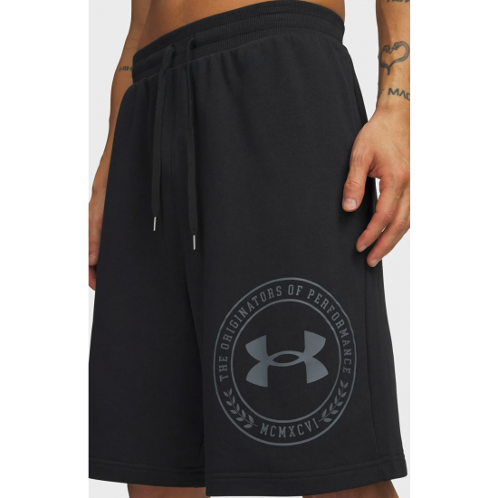 Under Armour Rival Lightweight Graphic Ανδρική Βερμούδα Μαύρη 6014689-001
