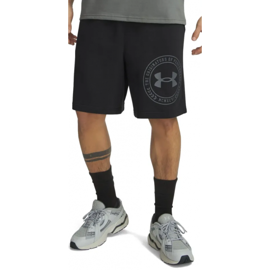 Under Armour Rival Lightweight Graphic Ανδρική Βερμούδα Μαύρη 6014689-001