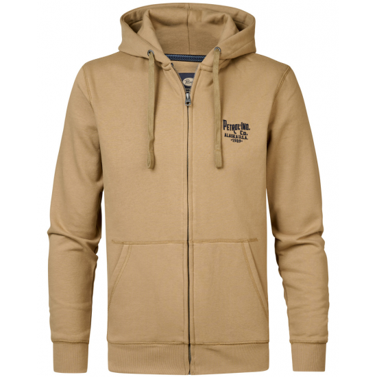 PETROL IND. ΦΟΥΤΕΡ ΖΑΚΕΤΑ  FULL ZIP HOODIE BEIGE M-3040-SWH303    7140