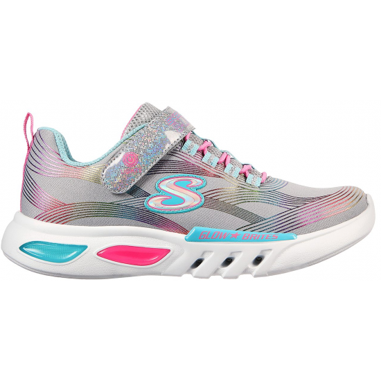 Skechers Παιδικό Sneaker Glow Brites για Κορίτσι Ασημί 302306l-gymt