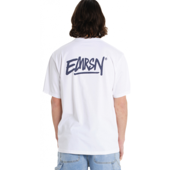 Emerson ΑΝΔΡΙΚΟ ΚΟΝΤΟΜΑΝΙΚΟ T-SHIRT 261.EM33.24 white-purple Emerson ΑΝΔΡΙΚΟ ΚΟΝΤΟΜΑΝΙΚΟ T-SHIRT 261.EM33.24 white-purple