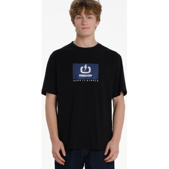 Emerson LOGO ΑΝΔΡΙΚΟ ΚΟΝΤΟΜΑΝΙΚΟ T-SHIRT  261.EM33.10 black