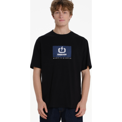 Emerson LOGO ΑΝΔΡΙΚΟ ΚΟΝΤΟΜΑΝΙΚΟ T-SHIRT  261.EM33.10 black