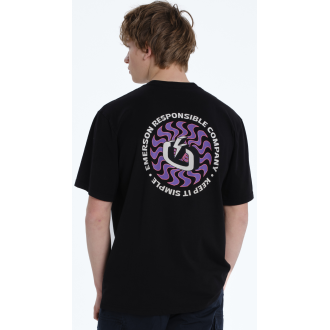 Emerson RESPONSIBLE COMPANY KEEP IT SIMPLE ΑΝΔΡΙΚΟ ΚΟΝΤΟΜΑΝΙΚΟ T-SHIRT 261.EM33.04 black