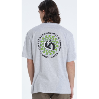 Emerson RESPONSIBLE COMPANY KEEP IT SIMPLE ΑΝΔΡΙΚΟ ΚΟΝΤΟΜΑΝΙΚΟ T-SHIRT 261.EM33.04 grey ml