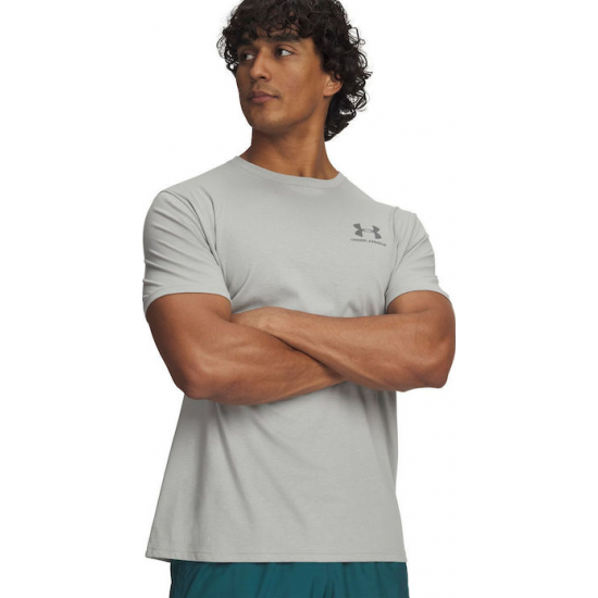 Under Armour M Sportstyle T-shirt Γκρι-Λαδί 1326799 - 069