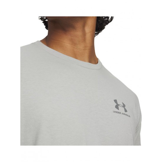 Under Armour M Sportstyle T-shirt Γκρι-Λαδί 1326799 - 069