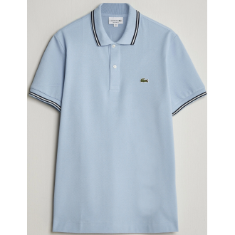 Lacoste Original Tipped Polo Piké Chambray PH9875 00 HBA bleu clair Lacoste Original Tipped Polo Piké Chambray PH9875 00 HBA bleu clair