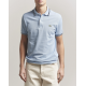 Lacoste Original Tipped Polo Piké Chambray PH9875 00 HBA bleu clair Lacoste Original Tipped Polo Piké Chambray PH9875 00 HBA bleu clair