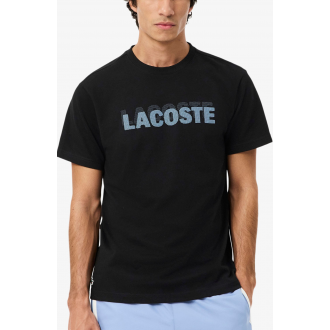 Lacoste Printed Men's Padel T-Shirt TH0217 00 463 noir-bleu clair