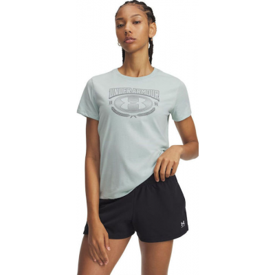 Under Armour Γυναικείο T-shirt Τιρκουάζ 6010592-477