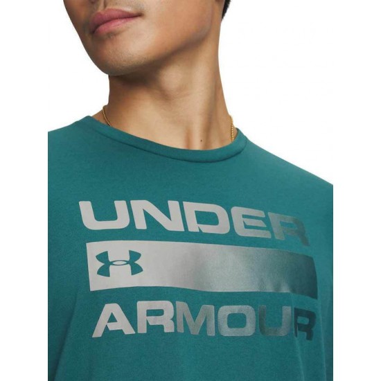 Under Armour Team Issue Wordmark Μπλούζα Κοντομάνικη Green 1329582-338 Under Armour Team Issue Wordmark Μπλούζα Κοντομάνικη Green 1329582-338