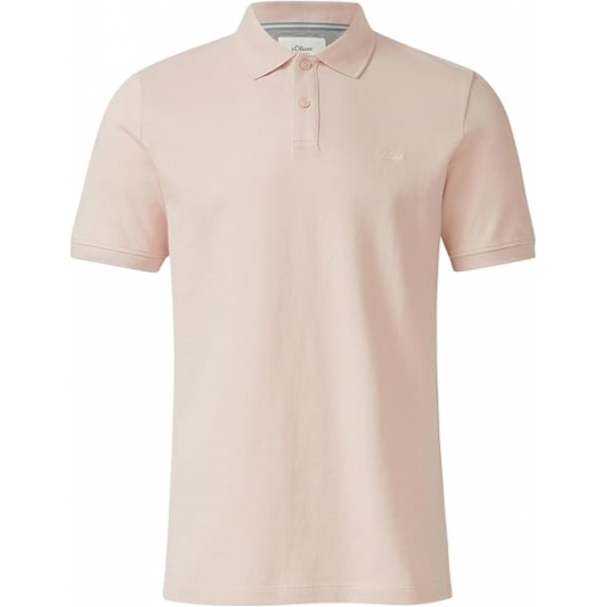 S.Oliver Ανδρικό Κοντομάνικο Polo Ροζ μπεζ 2138262-4242 S.Oliver Ανδρικό Κοντομάνικο Polo Ροζ μπεζ 2138262-4242
