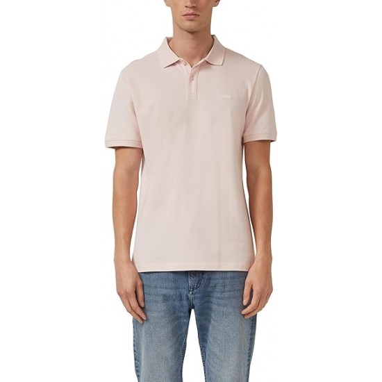 S.Oliver Ανδρικό Κοντομάνικο Polo Ροζ μπεζ 2138262-4242 S.Oliver Ανδρικό Κοντομάνικο Polo Ροζ μπεζ 2138262-4242