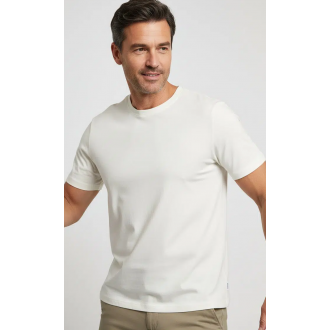 MUSTANG Ανδρικό Κοντομάνικο T-Shirt ιβουαρ 1017377 - 2013
