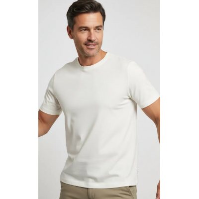 MUSTANG Ανδρικό Κοντομάνικο T-Shirt ιβουαρ 1017377 - 2013 MUSTANG Ανδρικό Κοντομάνικο T-Shirt ιβουαρ 1017377 - 2013