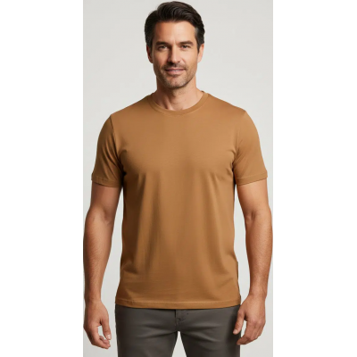 MUSTANG Ανδρικό Κοντομάνικο T-Shirt καφe οργανικό βαμβάκι 1017377 - 3145 MUSTANG Ανδρικό Κοντομάνικο T-Shirt καφe οργανικό βαμβάκι 1017377 - 3145