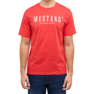 MUSTANG Ανδρικό Κοντομάνικο T-Shirt κόκκινο 1017378-7270 MUSTANG Ανδρικό Κοντομάνικο T-Shirt κόκκινο 1017378-7270