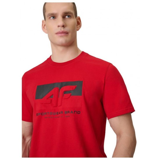 4F Μπλούζα Κοντομάνικη Κόκκινη 4FWSS26TTSHM3325-62S 4F Μπλούζα Κοντομάνικη Κόκκινη 4FWSS26TTSHM3325-62S