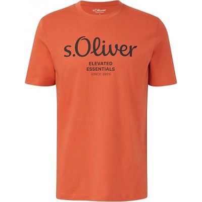 S.Oliver Ανδρικό Κοντομάνικο T-Shirt Πορτοκαλί 2139909-34D1 S.Oliver Ανδρικό Κοντομάνικο T-Shirt Πορτοκαλί 2139909-34D1