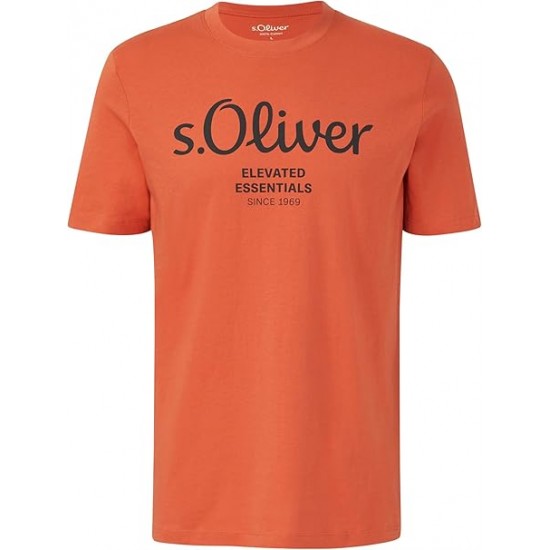 S.Oliver Ανδρικό Κοντομάνικο T-Shirt Πορτοκαλί 2139909-34D1 S.Oliver Ανδρικό Κοντομάνικο T-Shirt Πορτοκαλί 2139909-34D1