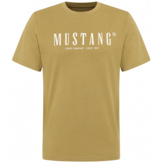 MUSTANG Ανδρικό Κοντομάνικο T-Shirt Μουσταρδί 1017378-6292