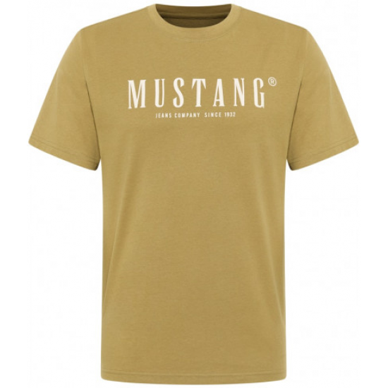 MUSTANG Ανδρικό Κοντομάνικο T-Shirt Μουσταρδί 1017378-6292 MUSTANG Ανδρικό Κοντομάνικο T-Shirt Μουσταρδί 1017378-6292