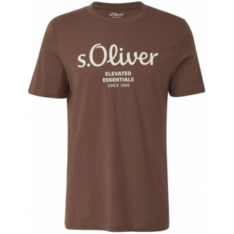 S.Oliver Ανδρικό Κοντομάνικο T-Shirt Καφέ 2139909-89D1 S.Oliver Ανδρικό Κοντομάνικο T-Shirt Καφέ 2139909-89D1
